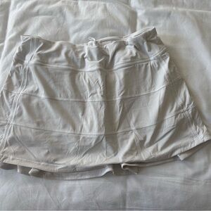 Lululemon Pace Rival Mid-Rise Skirt Long White